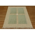 thumbnail image 1 of Casavani Hand Block Printed Green Cotton Living, Dining Room Area Carpets Square Outdoor Rug 8x8 feet, 1 of 6