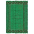 thumbnail image 1 of Casavani Hand Block Printed Green Cotton Living, Dining Room Area Carpets Square Outdoor Rug 9x9 feet, 1 of 5