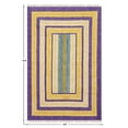 thumbnail image 1 of Casavani Hand Block Printed Purple Cotton Rug Custom Dining Room Carpets Home Decor Kilim 10x18 feet, 1 of 6