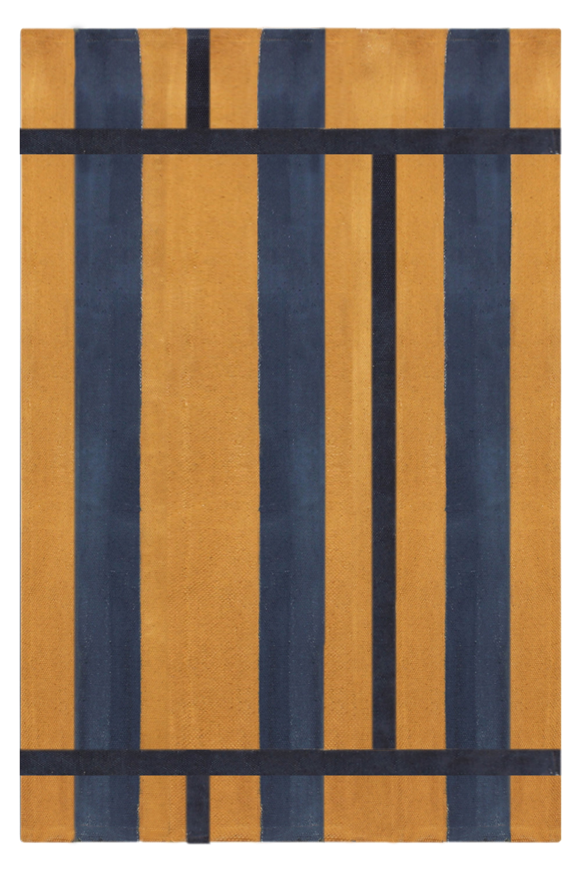 Casavani Hand Block Printed Yellow Cotton Dhurrie Hallway Stair Runner ...