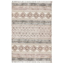 Casavani Hand Made Rug Dining Room Rugs Brown Carpets Garden Rug 2x3 feet