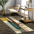 thumbnail image 1 of Casavani Hand Tufted Blue Cotton Dhurrie Hallway & Kitchen Runner Rug Home Decor Kilim 2.6x8 feet, 1 of 7