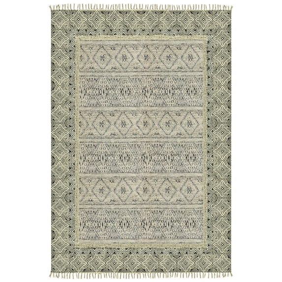 Casavani Hand Tufted Cotton Dhurrie Green Dining Room Carpets Outdoor Rugs 8x11 Feet