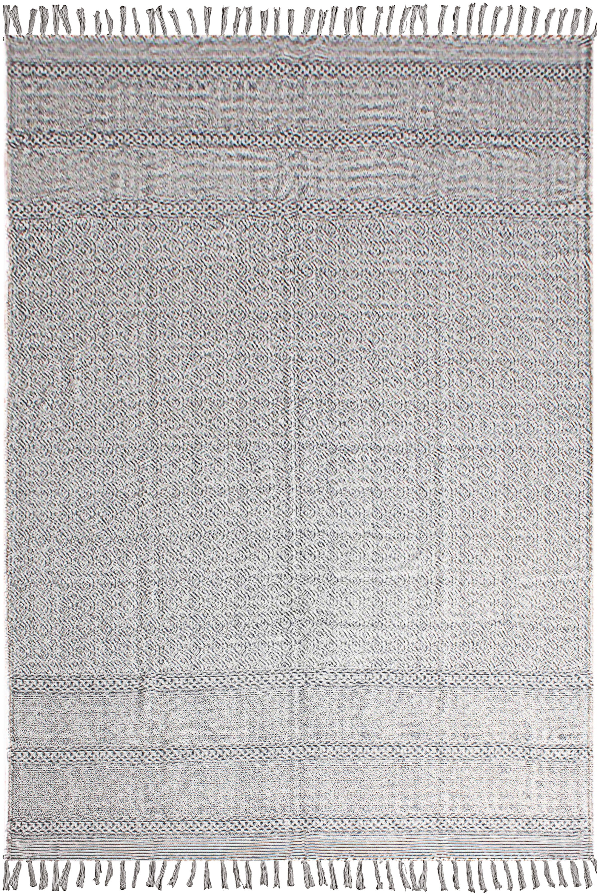 Casavani Hand Woven Boho Dhurrie Cotton Rug,Gray 10x16 feet - Walmart.com