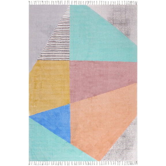 Casavani Hand Woven Durrie Kitchen Floor Rug,Orange 6x9 ft