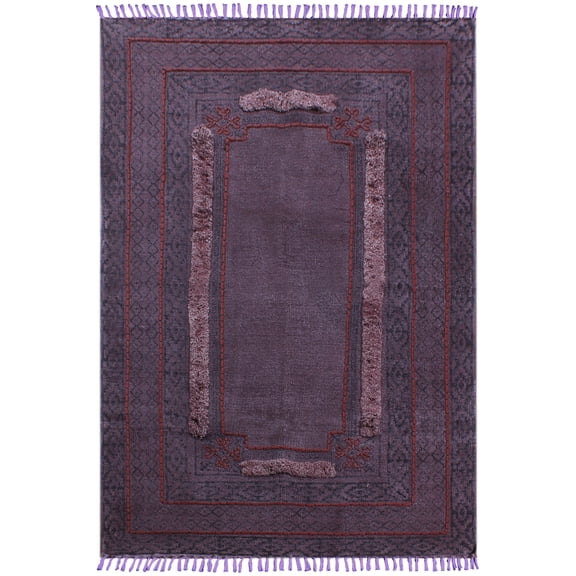 Casavani Hand Woven Eco Friendly Kitchen Rug,Brown 5x10 Ft
