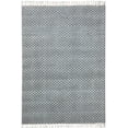thumbnail image 1 of Casavani HandMade Flat Weave Cotton area Rug, Black 6x8 Ft, 1 of 6