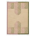 thumbnail image 1 of Casavani Handblock Printed Beige Cotton Dhurrie 2'6"x4' Runner Area Rugs for Kitchen, 1 of 7