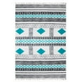 thumbnail image 1 of Casavani Handblock Printed Blue Cotton Dhurrie 9'x12' Area Rugs for Living Room & Dining Room, 1 of 6