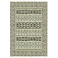 thumbnail image 1 of Casavani Handblock Printed Cotton Area Rug Square Dining, Bedroom Area Carpets, Gray 4x4 Feet, 1 of 5