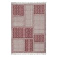 thumbnail image 1 of Casavani Handblock Printed Cotton Kilim Rug 10x16 Red Beige Area Rug Area Living Room Bedroom Dining Room Rug, 1 of 1