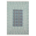 thumbnail image 1 of Casavani Handblock Printed Cotton Kilim Rug 10x18 Area Rug Blue Area Living Room Bedroom Dining Room Rug, 1 of 6