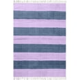 thumbnail image 1 of Casavani Handblock Printed Cotton Rug Blue Living Room Carpets Bohemian Indoor Outdoor Kilim Rug 10x18 feet, 1 of 6