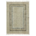 thumbnail image 1 of Casavani Handblock Printed Living Room Carpets Beige Cotton Home Decor Kilim 4x8 feet, 1 of 5