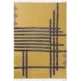 thumbnail image 1 of Casavani Handblock Printed Yellow Cotton Carpets Square Bedroom Dining Room Kitchen Carpet Area Rugs 12x12 feet, 1 of 6
