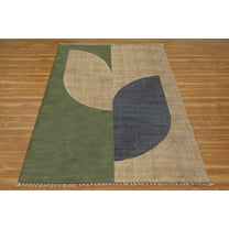 Casavani Handmade Blue Cotton Dhurrie Custom Kitchen Carpets Home Decor Kilim 2x3 feet