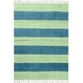 thumbnail image 1 of Casavani Handmade Blue Cotton Dhurrie Living, Dining Room Carpets Outdoor Kilim 9x15 feet, 1 of 6