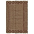 thumbnail image 1 of Casavani Handmade Brown Block Printed Cotton Outdoor Patio Rug Hallway Stair Runner Rug 2.6x4 feet, 1 of 1