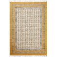 thumbnail image 1 of Casavani Handmade Cotton Dhurrie Living Room, Dining Room Rug Outdoor Patio Rug, Yellow 4x8 feet, 1 of 6