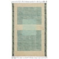 thumbnail image 1 of Casavani Handmade Cotton Square Area Rug Green Living Room Carpets Outdoor Patio Rug 4x4 feet, 1 of 5