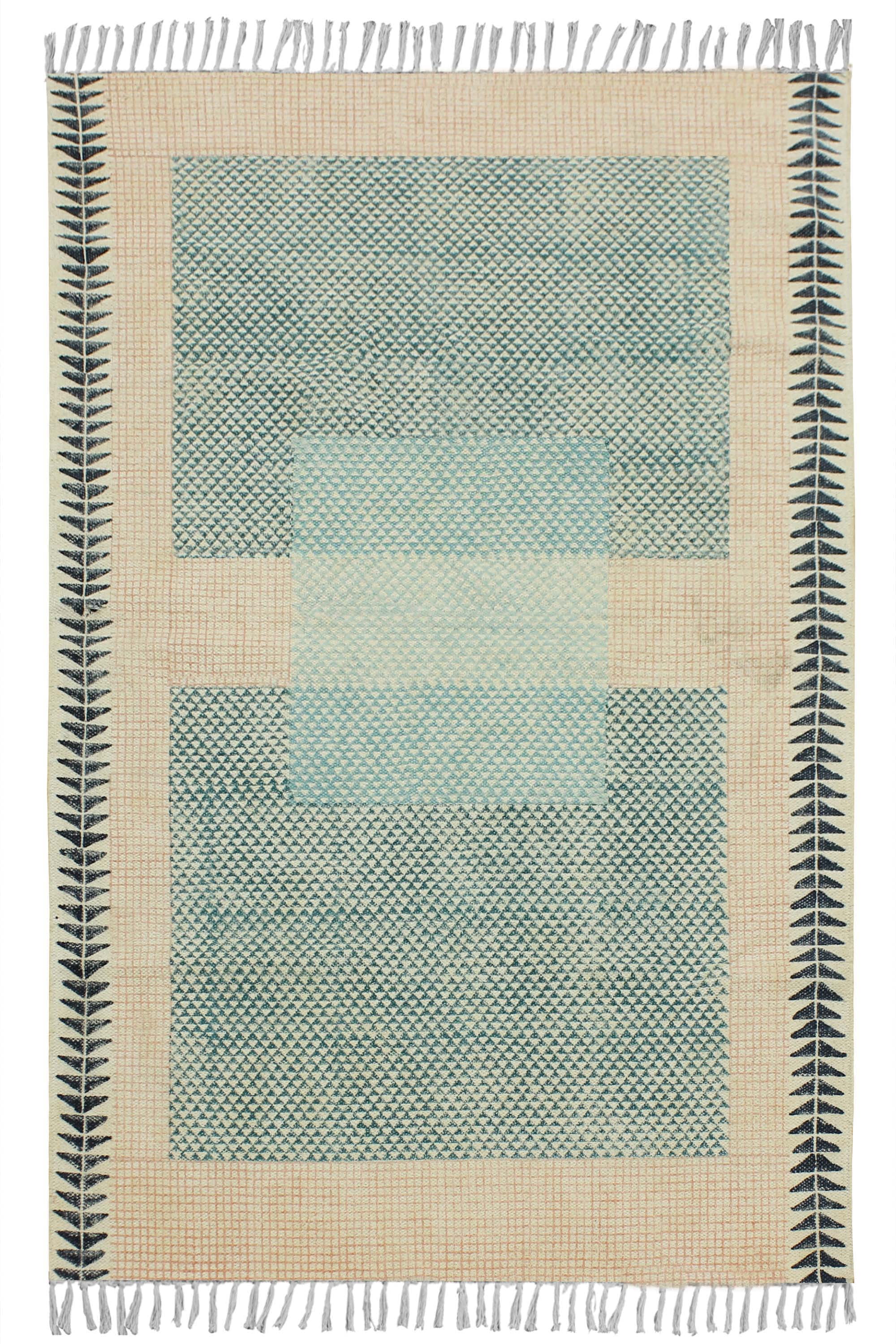 Square Rug Green Casavani Handmade Cotton Square Area Rug Green Living Room Carpets ...