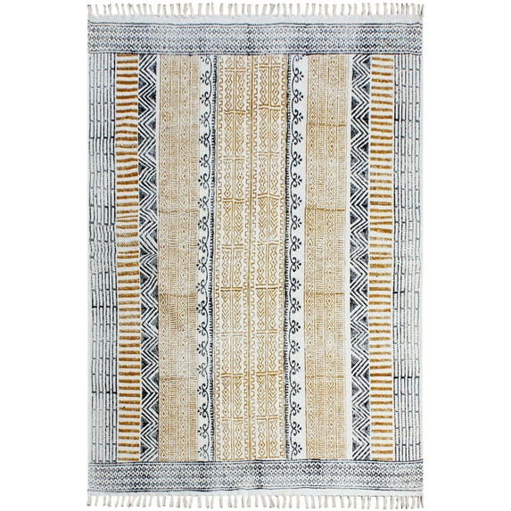 Casavani Handmade Eco Friendly Kitchen Carpet, Brown 4x20 feet