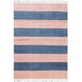 thumbnail image 1 of Casavani Handmade Pink Home Decor Morden Kilim Outdoor Mat Boho Durrie 3x10 Feet, 1 of 5