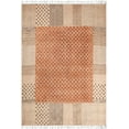 thumbnail image 1 of Casavani Handmade Orange Cotton Dhurrie Woven Living Room Carpets Outdoor Patio Rug 4x6 feet, 1 of 6
