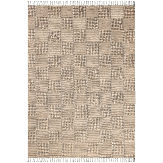 Casavani Handmade indian Living Room Kilim, Gray 10x16 feet