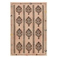 thumbnail image 1 of Casavani Handwoven Beige Cotton Dhurrie Custom Dining Room Carpets Outdoor Patio Rug 8x10 feet, 1 of 5