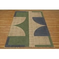 thumbnail image 1 of Casavani Handwoven Blue Cotton Dhurrie Square Dining Room Carpets Outdoor Patio Rug 12x12 feet, 1 of 6