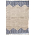 thumbnail image 1 of Casavani Handwoven Blue Cotton Dhurrie Square Living Room Dining Room Kitchen Carpets 11x11 feet, 1 of 5