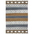 thumbnail image 1 of Casavani Handwoven Brown Cotton Dhurrie Bedroom Living Room Dining Room Kitchen Carpets 4x6 feet, 1 of 7
