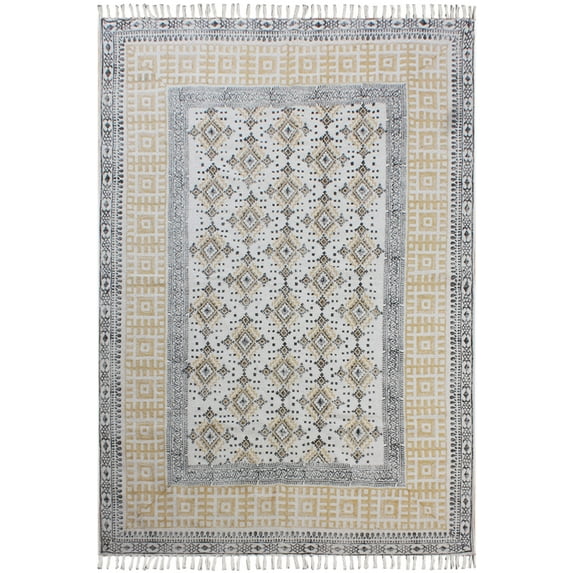 Casavani Home Décor Entrance Hall Area Carpet,Brown 8x8 ft