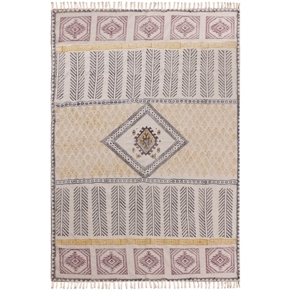 Casavani Home Décor Kitchen Mat Bedroom Rug,Yellow 6x6 feet
