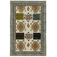 thumbnail image 1 of Casavani Indian Cotton Durries Traditional Beige Kilim Living Room Rug 4x10 feet, 1 of 5