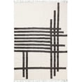 thumbnail image 1 of Casavani Indian Cotton Flat Weave Area Rug ,Black 5x8 feet, 1 of 6