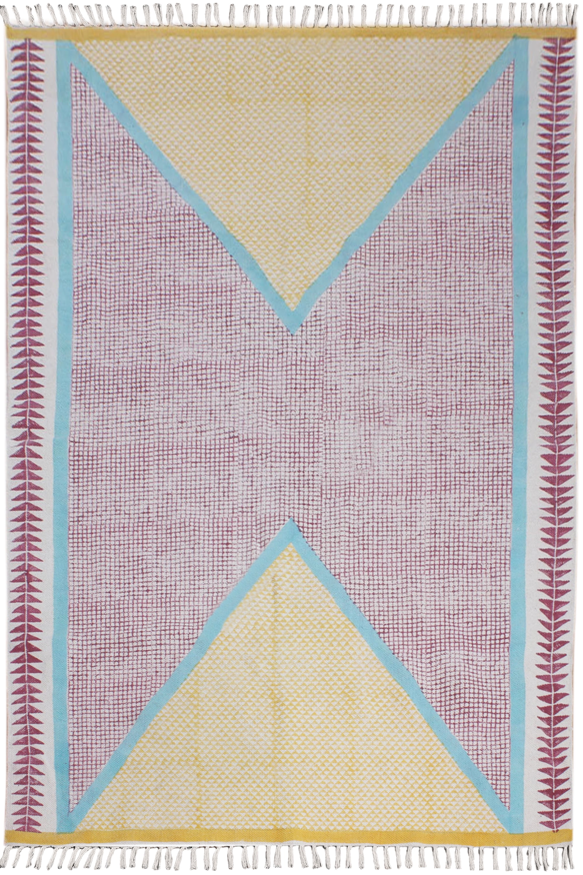 Casavani Indian Handmade Bedroom Floor Area Rug, Red 4x4 feet - Walmart.com