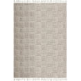 thumbnail image 1 of Casavani Indian Handmade Flat Weave Gray Garden Kilim Boho Dhurrie 6x12 Feet, 1 of 5