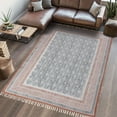 thumbnail image 1 of Casavani Indian Pure Cotton Kitchen Area Rug, Brown 9x9 feet, 1 of 6