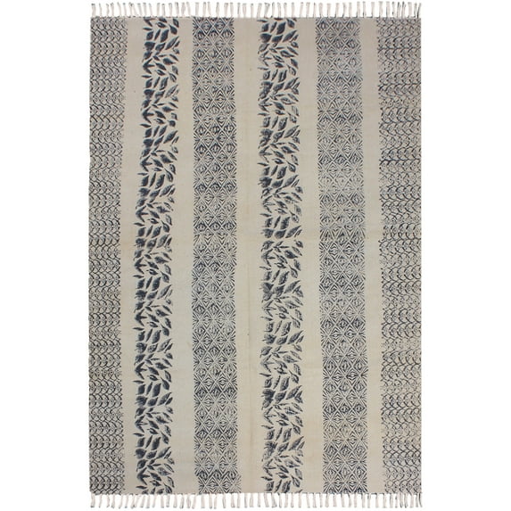 Casavani Indian Pure cotton Kitchen Area rug, Beige 11x11 Ft