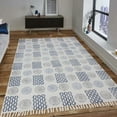 thumbnail image 1 of Casavani Kitchen Floor Kilim Dining Room Rug, Blue 4x6 feet, 1 of 6