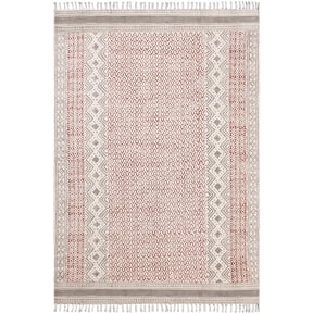 Casavani Living Room kilim Outdoor yoga mat, Red 3x20 feet