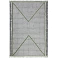 thumbnail image 1 of Casavani Outdoor Rug Hand Made Boho Durrie,Green 4x12 Ft, 1 of 6