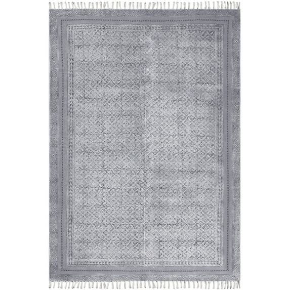 Casavani Outdoor Yoga Mat Kitchen Dining Rug,Gray 12x15 feet