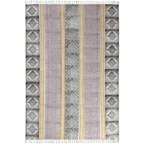Casavani Traditional Geometric Handmade Rug,Yelllow 2x3 ft
