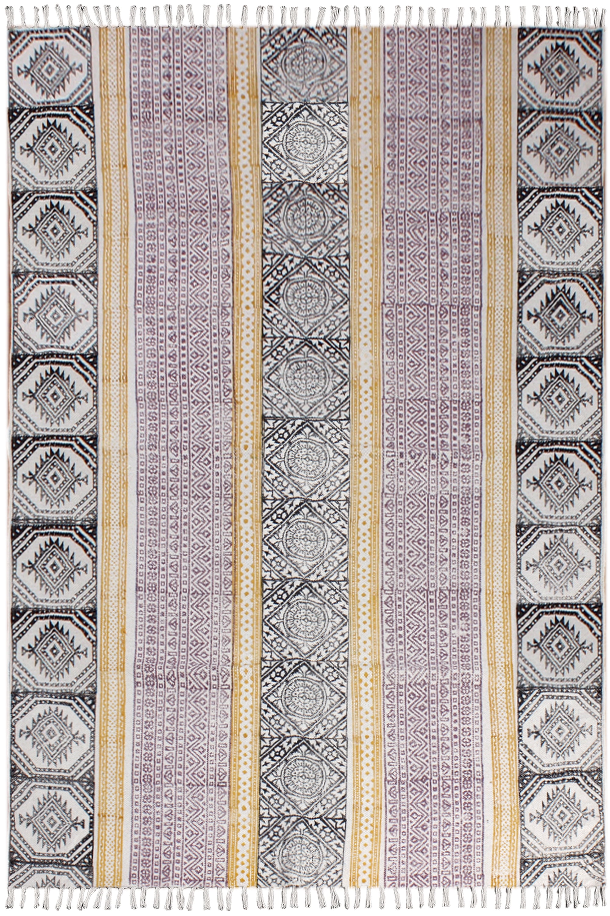 Casavani Traditional Geometric Handmade Rug,Yelllow 6x12 ft - Walmart.com