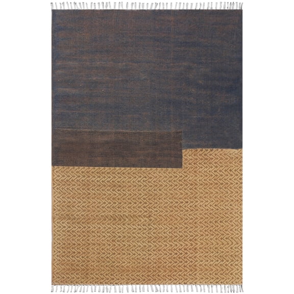 Casavani Traditional Hand Woven Yoga Area Mat,Brown 4x15 Ft