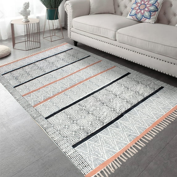 Casavani Traditional Home Décor Floor Area Rug, Gray 12x12 feet