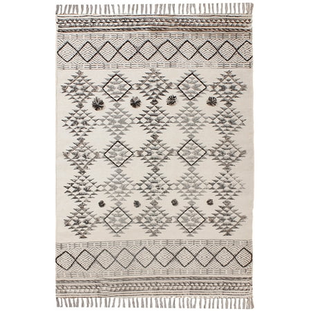Casavani Traditional Kilim Living Room Carpet Dining Room Rug Gray Durries 8x10 Feet